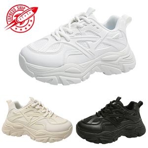 Hommes femmes chaussures de course confort plates à lacets massifs blancs noirs kaki mens entraîneurs de baskets extérieures taille 36-44