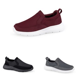 Men Dames Running schoenen Comfort Slip-on Wear-resistente anti-slip roodgrijze zwarte schoenen heren trainers sport sneakers
