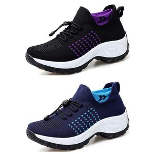 Zapatos para correr para hombre y mujer, zapatillas deportivas a la moda, color morado, azul, verde, rosa, suela suave transpirable, zapatos para correr de primavera GAI 102