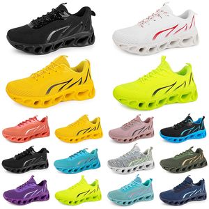 Hommes Femmes Chaussures De Course Entraîneur De Mode Triple Noir Blanc Rouge Jaune Vert Bleu Pêche Sarcelle Violet Rose Fuchsia Respirant Baskets De Sport Soixante Trois GAI