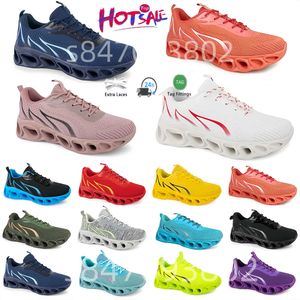 Men Dames Running schoenen Fashion Trainer Triple Black Wit Rood Geel Geel Blue Peach Teal Purple Orange Light Pinkmens Sneakers Sneakers Outdoor Jogging Walking