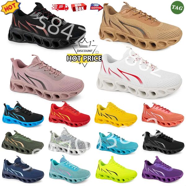 hommes femmes chaussures de course mode formateur triple noir blanc rouge jaune violet vert bleu pêche sarcelle violet orange rose clair porter des chaussures de sport au quotidien