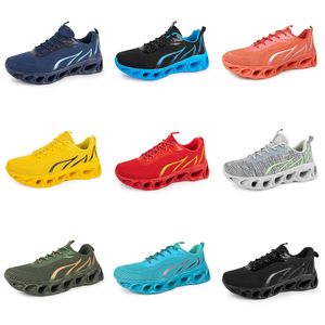Chaussures de course pour hommes et femmes, chaussures de course à cinq plateformes, GAI, noir, bleu marine, jaune clair, baskets de sport, de marche