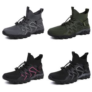 hommes femmes chaussures de course gai noire gris olive rose haut haut toit respirant baleinier sportif baskets de jogging de jogging extérieur