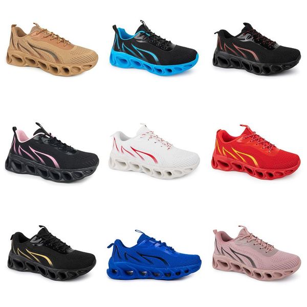 hommes femmes chaussures de course GAI noir blanc violet rose vert bleu marine jaune clair beige nude prune hommes formateurs baskets de sport soixante-dix tendances