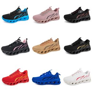 Hombres Mujeres Zapatos para correr GAI Tres Negro Blanco Púrpura Rosa Verde Azul Marino Ligero Transpirable Zapatillas deportivas para hombre Tendencias Tendencias