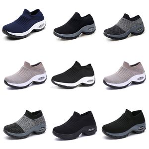 Hommes Femmes Chaussures de course GAI triple blanc noir gris bleu foncé sneaker sport Mesh respirant plate-forme chaussures cinq