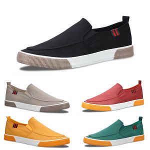 Gratis verzending Mannen Vrouwende schoenen Lage platte ademende anti-resistente comfort Zwart rood groen kaki gele heren trainers sport sneakers gai