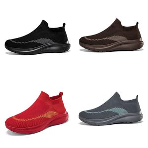 Hombres zapatillas para correr nuevos zapatos de moda para hombre malla casual multicolor slip-on light deportes zapatos 052