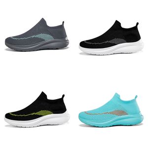 Hombres zapatillas para correr nuevos zapatos de moda para hombre malla informal multicolor slip-on light deportes zapatos 031