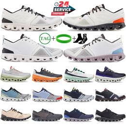 Men Women Running Shops X3 Diseñador Sneakers transpirable X 3 Cloudmonster Triple Blanco Blanco Pink Blue verde Men Sports para mujer al aire libre en entrenadores 2024