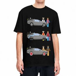 Hommes Femmes Retour vers le futur Delorian T-shirt Voyage dans le temps 100% Cott Vêtements Unique Col rond T-shirt Imprimé T-shirts N5D5 #