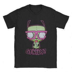 Hommes Femmes Kawaii Invader Zim T-shirts 100% Cott Vêtements Nouveauté Manches courtes Col rond T-shirt T-shirts uniques i6fl #