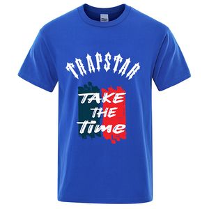 Heren Dames T-shirts Trapstar Merchandise Grappig Puur katoen T-shirt met korte mouwen Ronde hals Kleding Alle seizoenen