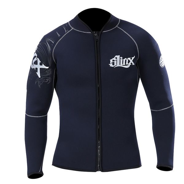 Chaqueta térmica para hombres y mujeres Trajes de neopreno de 5 mm Trajes secos Pegados y cosidos a ciegas Buceo para adultos jóvenes Natación Snorkel Surf Chaleco de buceo Traje de baño cálido