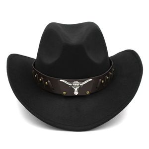 Sombrero de vaquero de estilo occidental para hombres y mujeres, gorra de vaquera de ala ancha con cinturón ancho para Halloween, cumpleaños, Navidad, fiesta de disfraces