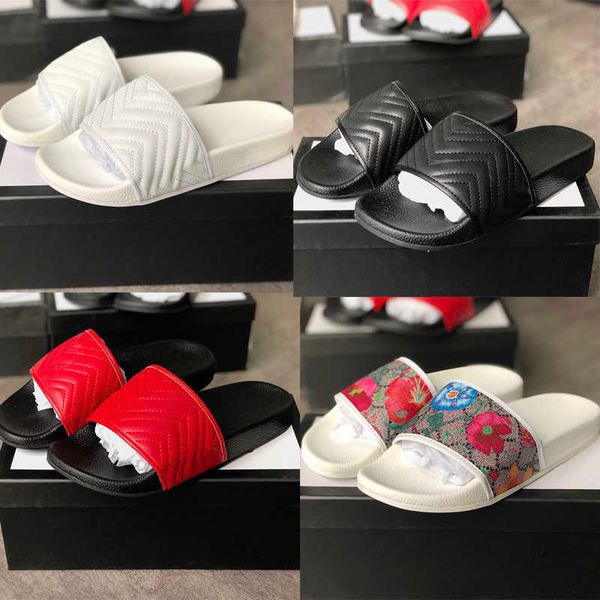 Hommes Femmes Sandales Chaussures Chaussures Diapositives Pantoufles Perle Imprimé Serpent Large Plat Sandales Glissantes Pantoufle Flip Flop avec Boîte Taille 36-45