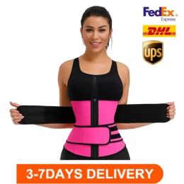 Hombres Mujeres Shapers Cintura Trainer Cinturón Corsé Vientre Adelgazante Fajas Ajustable Soporte de cintura Body Shapers DHL Nuevo FY8084 0217