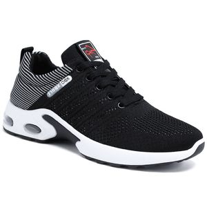 Heren Dames Schoenen Ademende Trainers Grijs Zwart Sport Buiten Sportschoenen Sneakers GAI wabiv