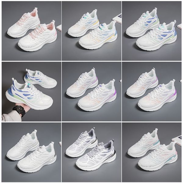 Hommes chaussures de femmes randonnées courir de nouvelles chaussures plates soft seme mode blanc noir rose rose bule confortable sport z54 gai 740 wo