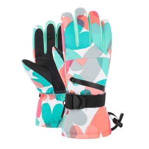 Hombres Mujeres Guantes de esquí Pantalla táctil Ultralight Warm Invierno Guantes cálidos Snowboard Glovess Motorcycle Riding Negro Blanco Guante Impermeable