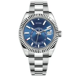 Relojes de pulsera mecánicos automáticos SkyDweller para hombre y mujer, reloj para hombre y mujer, relojes luminosos resistentes al agua