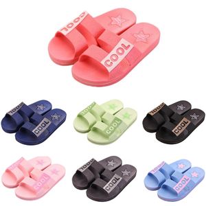 Men Women Slippers Zomerslijbanen Sandalen Zomer Zwart roze groene blauwe kust Badkamer Heren Antiskid Slipper Sandaal