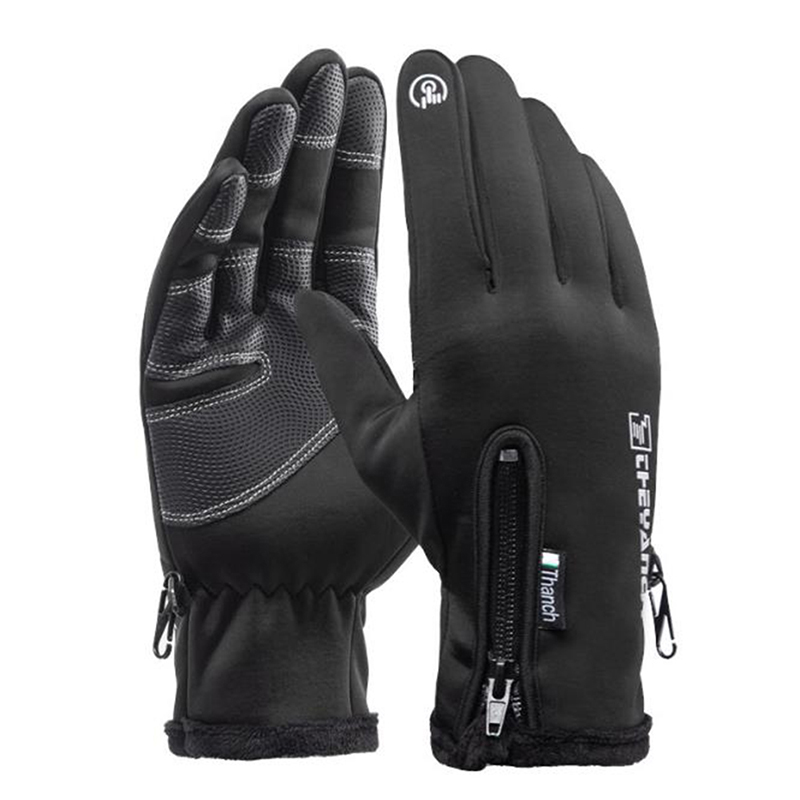 Men Women Snow Sports Gloves Winter Water Resistant Touch Screen Non-slip Riding Gloves Moto Gloves Winter Thermal Fleece Lined