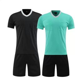 Hombres Mujeres Árbitro de fútbol Uniformes Juez profesional Camisetas de fútbol Pantalones cortos Camisas Traje Trajes de bolsillo Ropa personalizada 240122