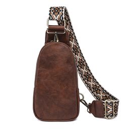 Hommes femmes taille solide dame en cuir PU vacances argent ceinture portefeuille sac de voyage pochette pour téléphone (chocolat)