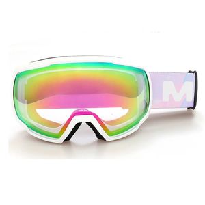 Heren Dames Sferische skibril UV-bescherming Anticondens Dubbele lens Sneeuwbril Snowboardbrillen Winter buitensportaccessoire 231220