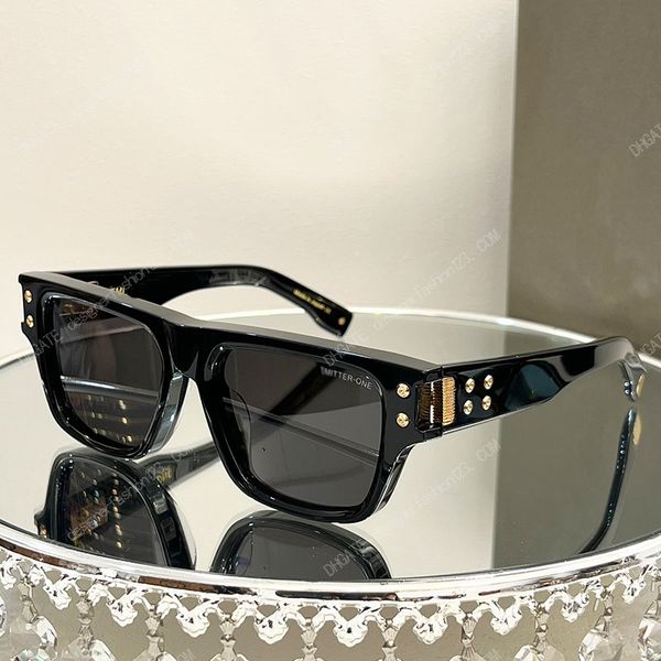 Hombres Mujeres gafas de sol DITA EMITTER-ONE nuevo tornillo hexagonal con bisagras suelo acetato espejo pierna gruesa hoja diseñador gafas de sol DTS418