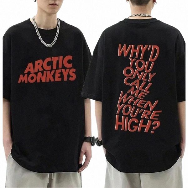 Hommes Femmes T-shirt Arctic Mkeys Rock Band T-shirt Homme Hip Hop Tshirt Vêtements Manga À Manches Courtes Tee Streetwear Y2k Tendance Tops B4ov #