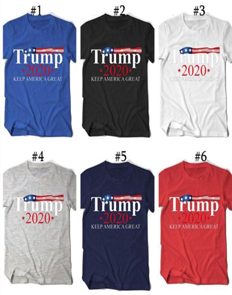 Hombres Mujeres Camiseta Donald Trump 2020 Keep America Great Letters Sudadera de manga corta con cuello redondo impresa Elección de EE. UU. Camisetas informales 2924208