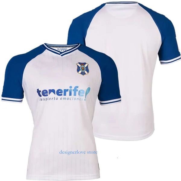 Hommes femmes Tracksuit CD Tenerife Mens Soccer T-shirts Gallego Zorrilla Mo Dauda Bunuel Romero Sipcic Martinez Home Away Rd Football Shirt Uniforms Loose