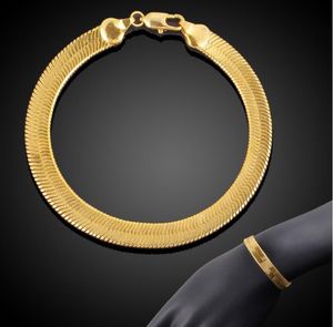 Mannen/Vrouwen Trendy Hiphop 18K Echt Vergulde Europa Amerika Snake Chain Armbanden Mode Kostuum Armbanden Sieraden voor mannen vrouwen