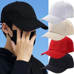 Hombres Mujeres Unisex Hat negro Color sólido Capas de béisbol Capas de protección solar al aire libre Hip Hip Hop ED 240426