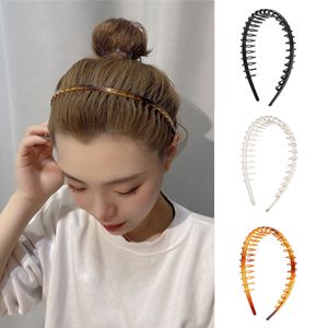 Men Women Unisex Hair Comb Zigzag Band Gotched Headband Sport Hoofdband Haarband Fashion Anti-Slip Hairband for Face Washing