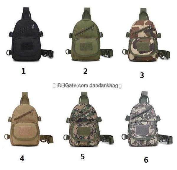 Hommes femmes unisexe sacs de sport universels fronde poitrine packs camouflage tactique pack voyage décontracté une épaule sac à dos mini extérieur molle sac à outils sacs rigides