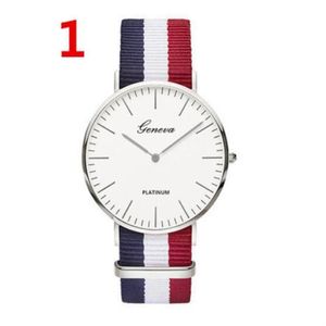 Hommes Femmes Montres 40mm Quartz Nylon Toile Bande Designer Montre Casual Cadeaux De Noël Marque Montre-Bracelet Unisexe 1024 Haute Qualité244B