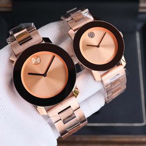 Men Women Kijkt paar horloges Kwartsbeweging 36 mm 42 mm wijzerplaat roestvrijstalen riem kristallen horloge dagelijkse modepaar horloge luxe horloge polshorloges waterdicht
