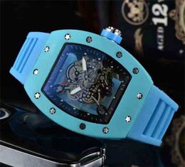 Mannen/Vrouwen Horloges Richaer Mileres Luxe Mechanica Horloge Hoge Casual vrouwen Man Siliconen Kleuren Band Relgio Polshorloge