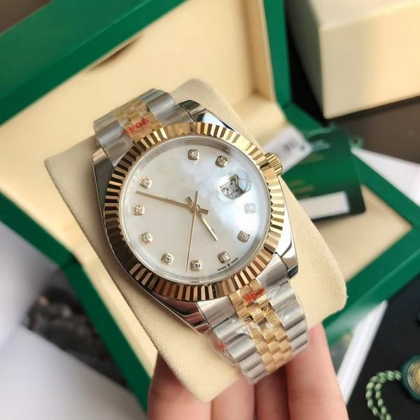 Relojes para hombres / mujeres Rolx con caja original Sra. 36 mm 41 mm Presidente Datejust 116334 Cristal de zafiro Movimiento asiático Relojes mecánicos automáticos para hombres 888 X2CAS