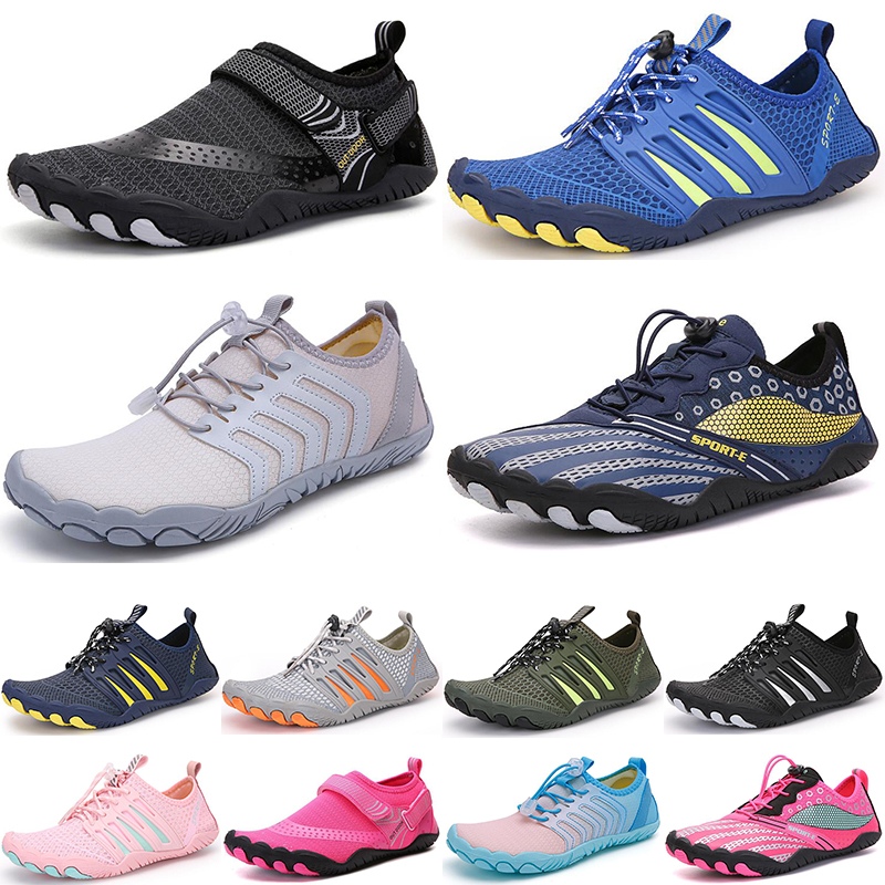 Hommes femmes sports nautiques natation chaussures d'eau blanc gris bleu rose chaussures de plage en plein air 016