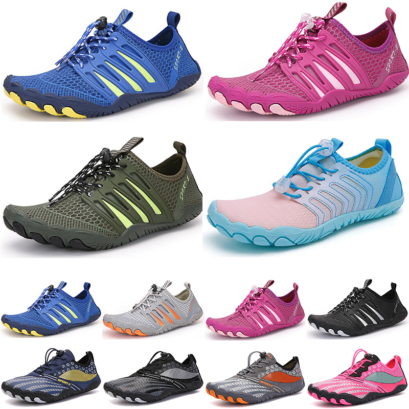 Мужская и женская обувь для водных видов спорта, водная обувь для плавания, белая, серая, синяя, розовая, уличная пляжная обувь 004