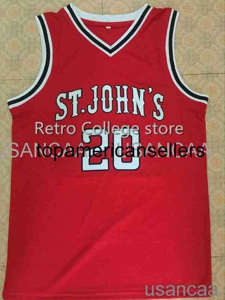 Hommes Femmes Jeunes 15 Ron Artest 20 Chris Mullin St John's Basketball Jersey Throwback Stitched Jerseys Personnalisé n'importe quel numéro Nom et taille Ncaa XS-6XL