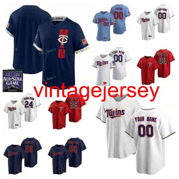 Hommes Femmes Jeunesse 2021 All-Star Game Baseball Maillots 57 Hansel Robles 55 Taylor Rogers 70 Ben Rortvedt 32 Matt Shoemaker Custom Stitched