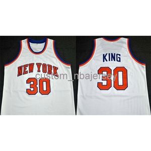 Mannen Dames Jeugd Bernard King Home Classics Basketball Throwback Retro Jersey Stitched Aangepaste naam Ander nummer