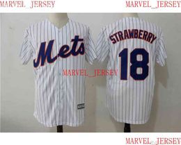 Maillots de Baseball Daryl Strawberry pour hommes et femmes, cousus, personnalisés avec n'importe quel nom et numéro, XS-5XL