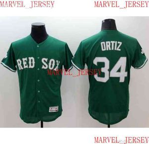 Men Vrouwen Jeugd David Ortiz Baseball Jerseys Stitched Aangepast Aangepast Naam Number Jersey XS-5XL
